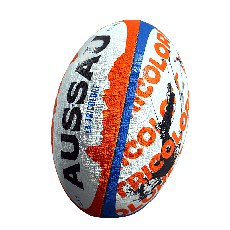 Ballon de rugby Aussau Tricolore – Brasserie Aussau