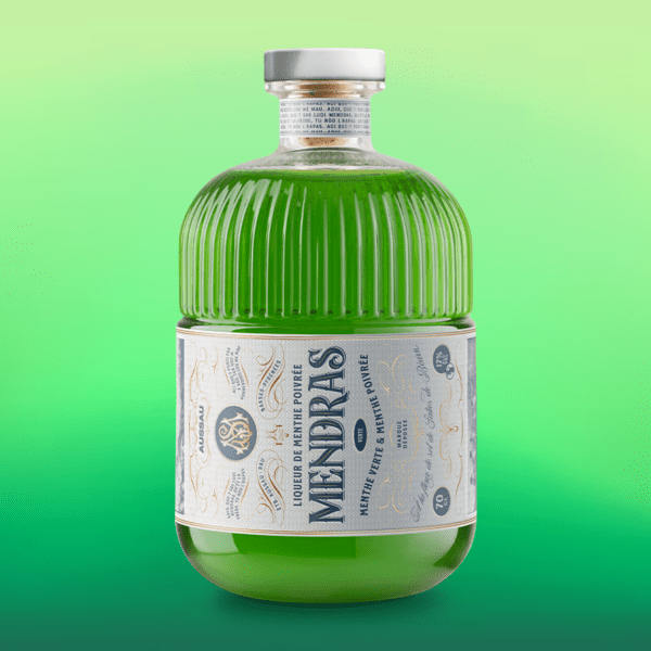 Liqueur de menthe verte artisanale - Mendras - 70 cl – Image 2